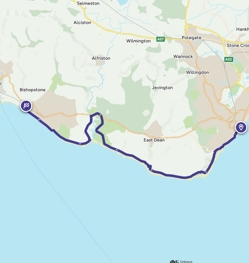 eastbourne to seaford by coast path