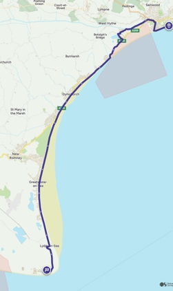 Hythe to Dungeness by coast path