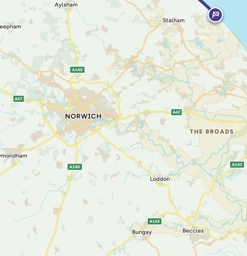 Norwich map