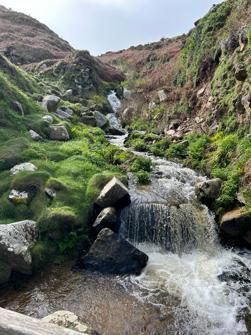 Rain run off the Cornish hills