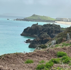 St ives bay via coastal path