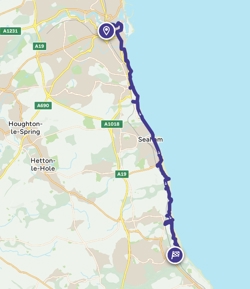 Sunderland to Peterlee horden