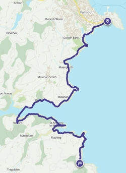 Falmouth to Porthallow via coastal path