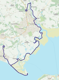 Lymington to keyhaven  and beyond by coast path