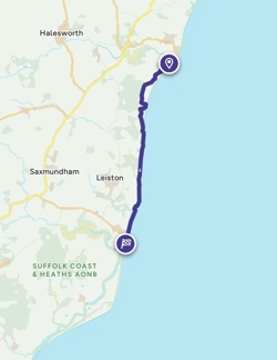 Walberton to Aldeburgh by coast path